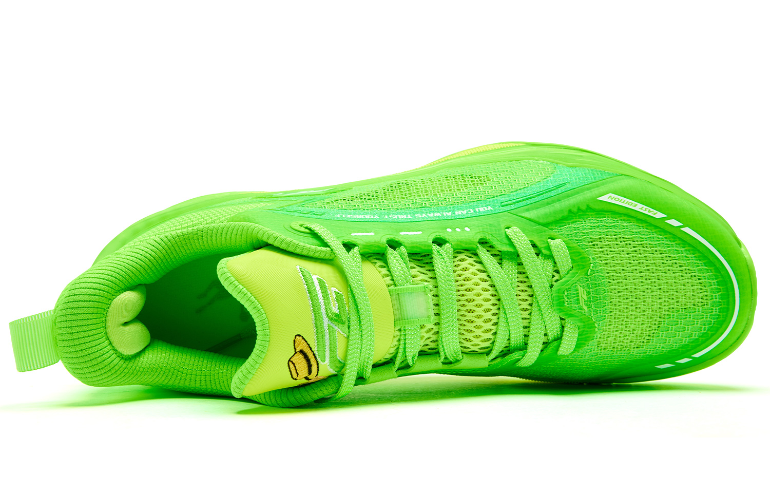 QIAODAN FE3.0 Basketball Shoes Men’s Low Top Flash Green/Flame Yellow
