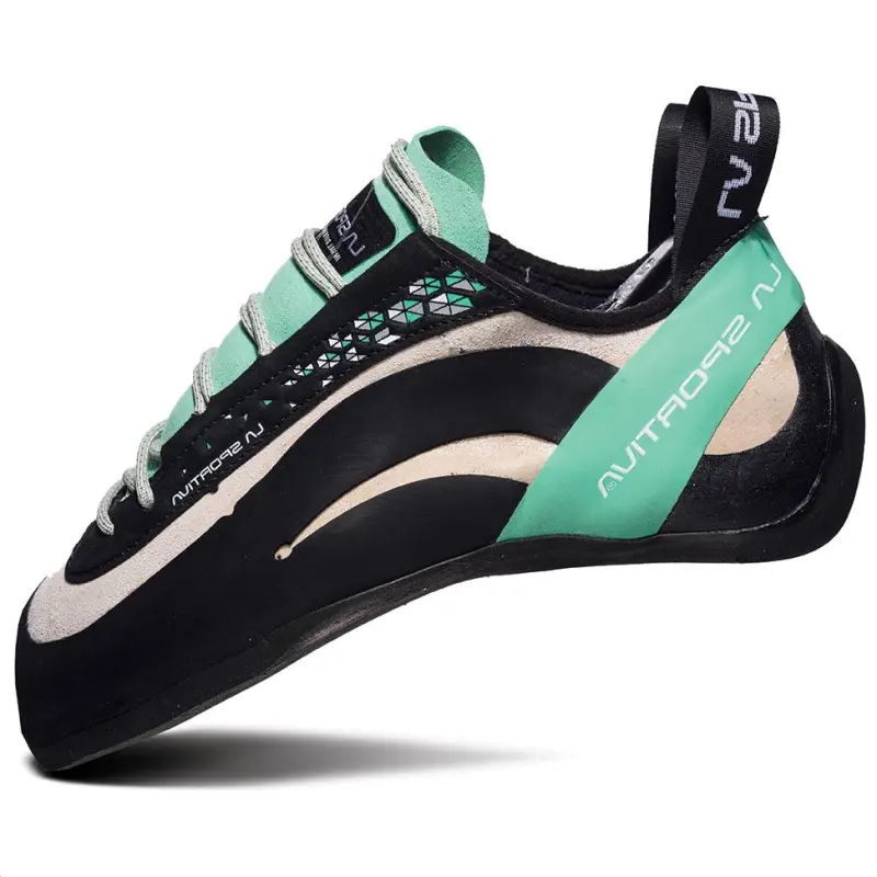 LA SPORTIVA Leather Comfortable Abrasion Resistant Abrasion Resistant Low top Rock Climbing Shoes Unisex Jadeite Green