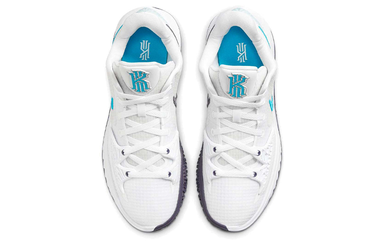 Мужские кроссовки Nike Kyrie Low 4 EP (бело-синие) — фото 4