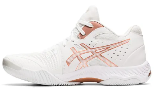 Asics Netburner Ballistic FF 2 MT 2 Fabric Synthetic Leather MT Daily Low Top Retro Basketball Shoes Women's White Pink