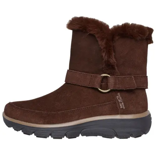 Skechers Relaxed Fit Short Snow Boots Women's Brown