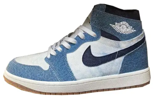 Jordan Air Jordan 1 Retro High Og Cushioning Slip Resistant High top Vintage Basketball Shoes Men's Blue