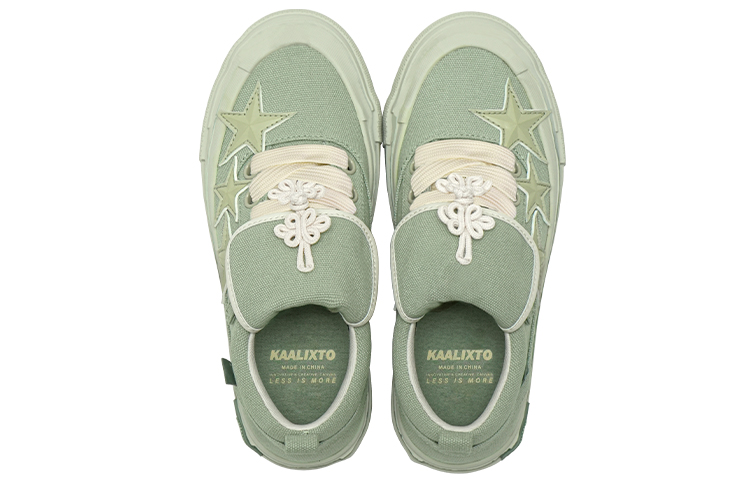 KAALIXTO Slip Resistant Abrasion Resistant Low top Canvas Shoes Unisex Green