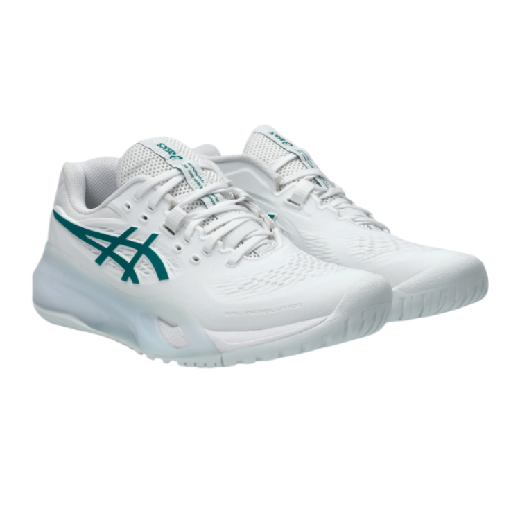 ASICS GEL RESOLUTION X Cushioning Low top Tennis Shoes Women’s White Green