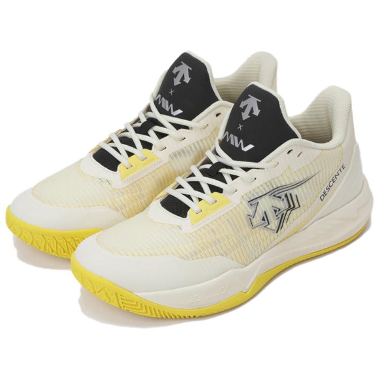 DESCENTE x Master Wook Low top Basketball Shoes Men’s Beige Yellow