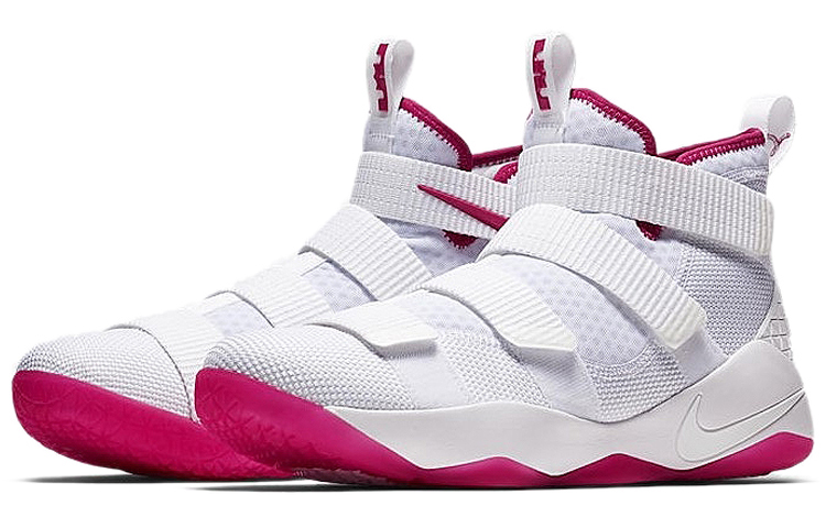 Мужские кроссовки Nike zoom soldier 11 Kay Yow 11 OG (белый / розовый) — фото 2
