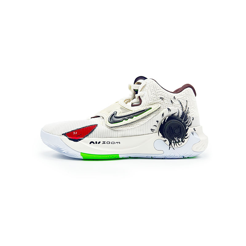 Nike KD Trey 5 X Fallen Angel Abrasion Resistant Anti Rollover Slip Resistant Mid top Basketball Shoes Unisex Ecru