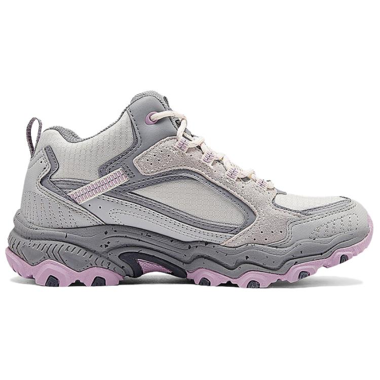 Skechers Abrasion Resistant Rebound Grip Mid top Hiking Shoes Women’s Gray Pink