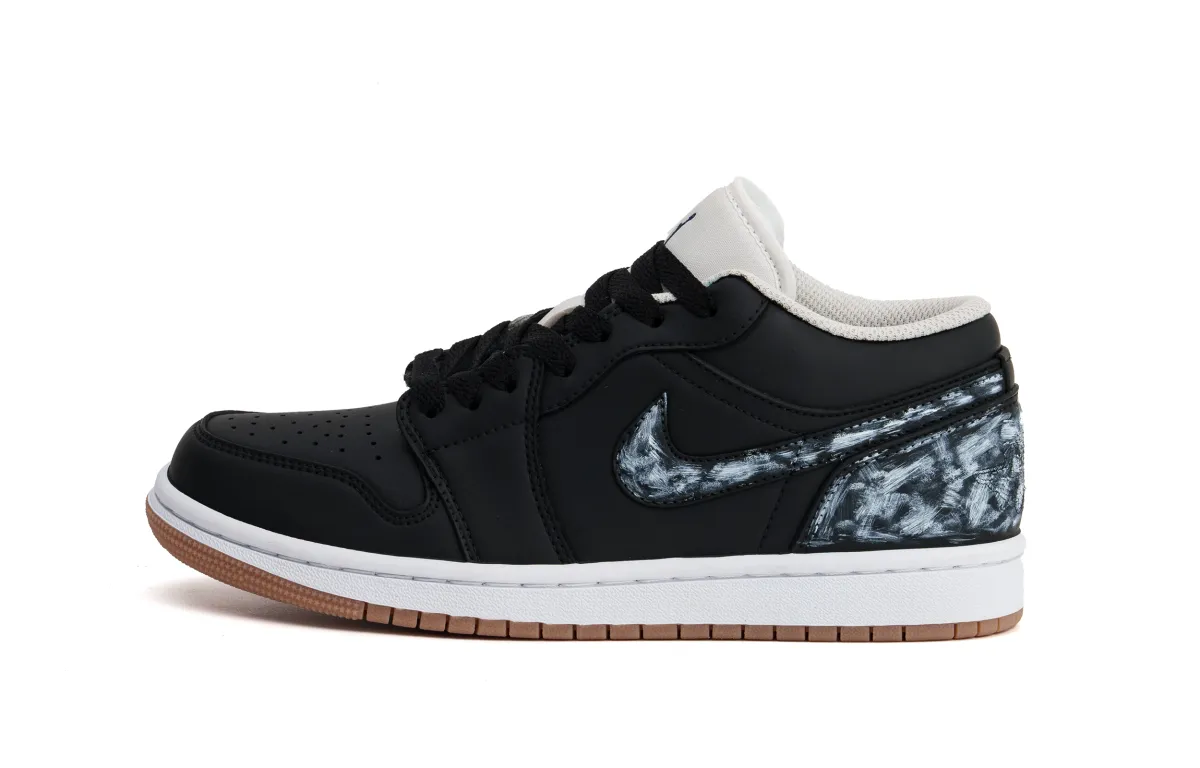 Jordan Air Jordan 1 Comfortable Cushioning Abrasion Resistant Impact Resistant Low top Vintage Basketball Shoes Unisex