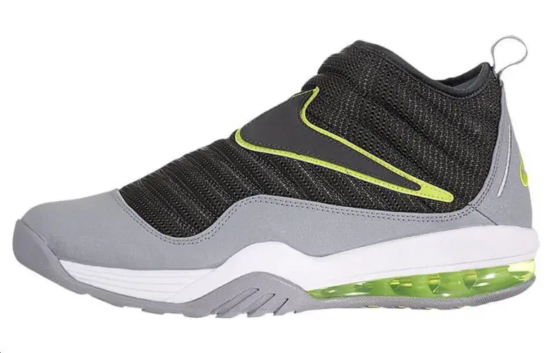 Nike Air Max Evolve Rodman Cushioning, Wear Resistant Mid top Basketball Shoes Men's Black Gray Green