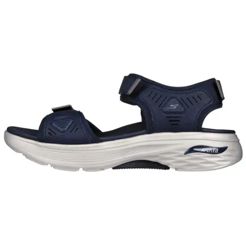 Skechers Max Cushioning One Strap Sandals Men's Blue