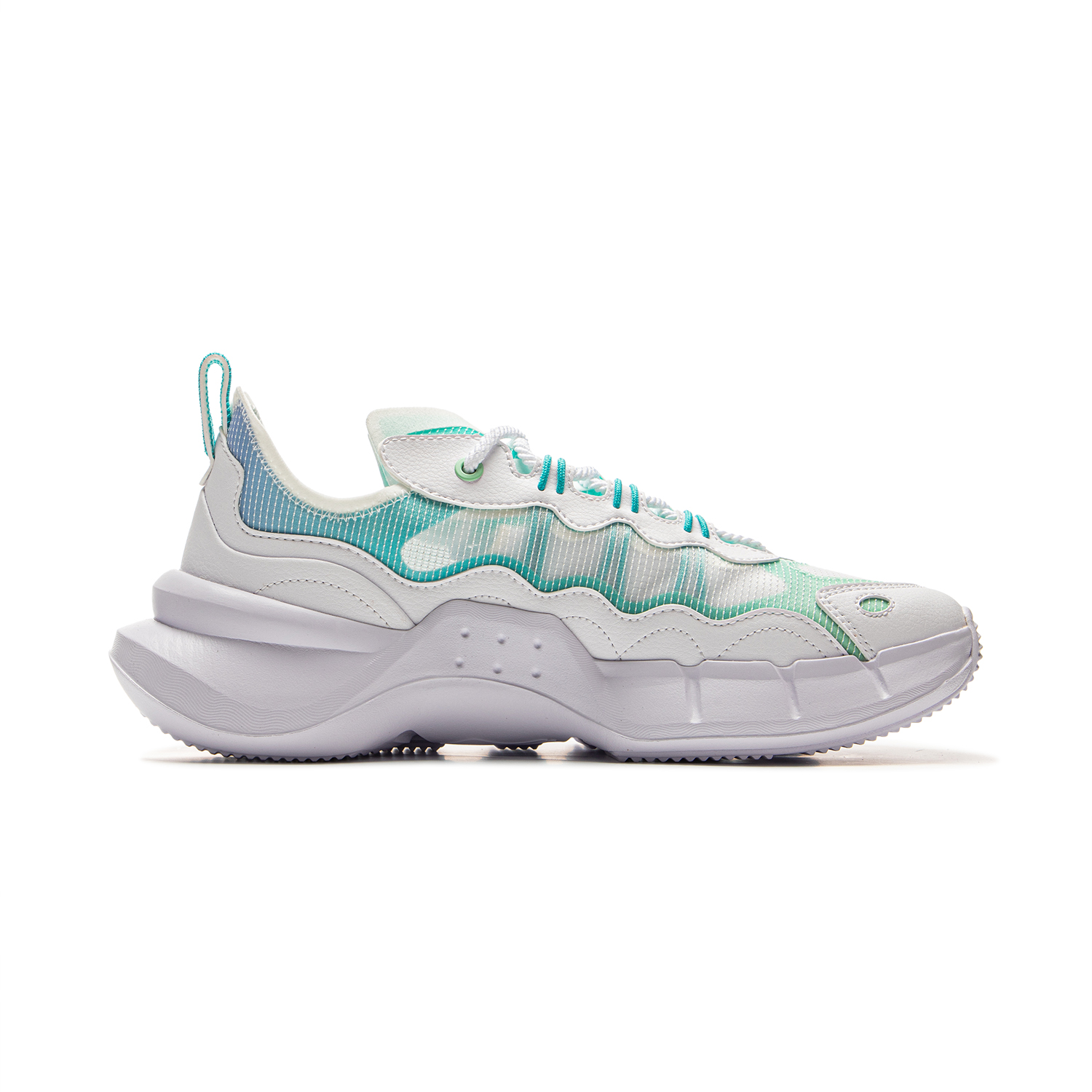 Li Ning Slip Resistant Abrasion Resistant Low top Basketball Shoes Men’s White Green