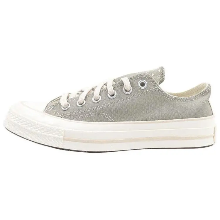 Converse Chuck 70s Abrasion Resistant Abrasion Resistant Low top Canvas Shoes Unisex Gray