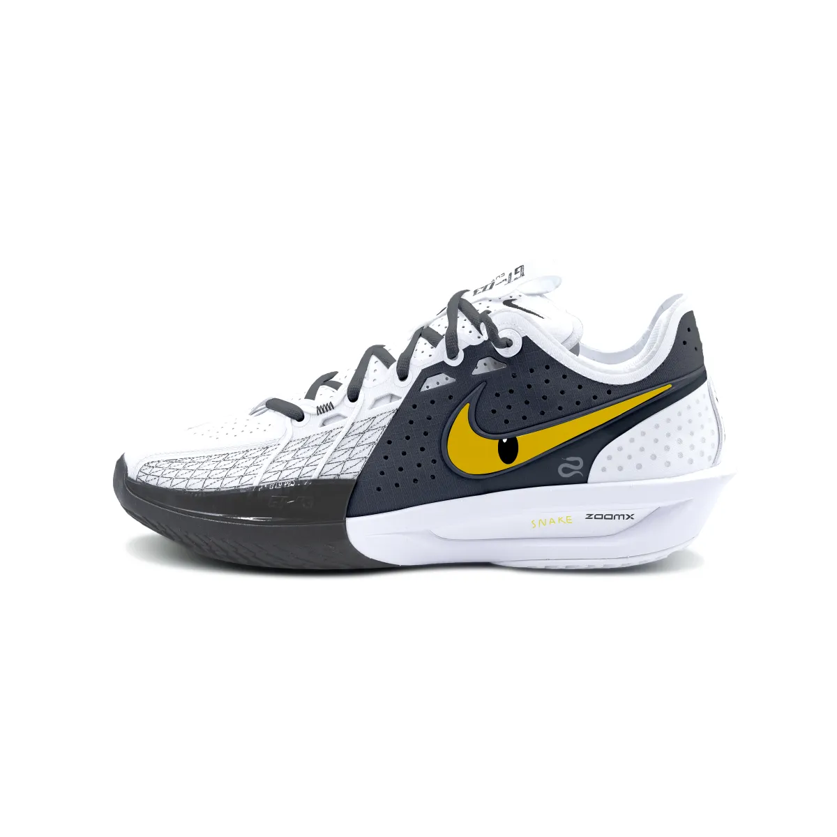 Nike G.T. Cut 3 Shark Pepper Cushioning Abrasion Resistant Support Low top Basketball Shoes Unisex Black White