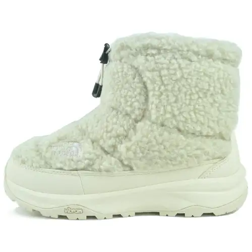 THE NORTH FACE Nuptse Thermal Slip Resistant Comfortable Short Snow Boots Women's Beige