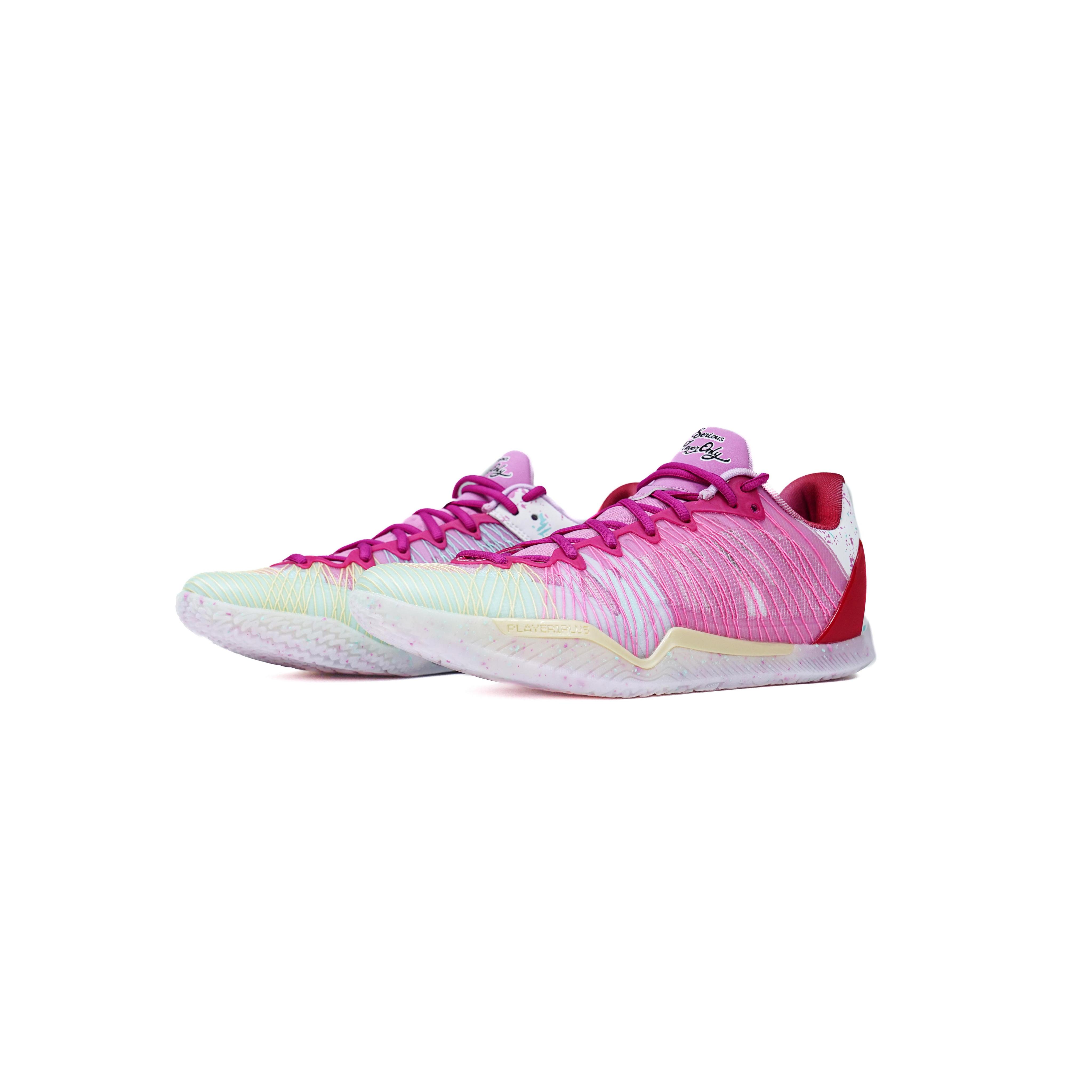 Serious Player Only Player 1 Low top Basketball Shoes Men’s White Pink