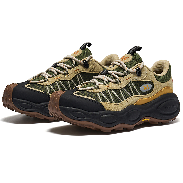 MERRELL Mountaineering & Hiking Shoes Men’s Low Top Green Khaki