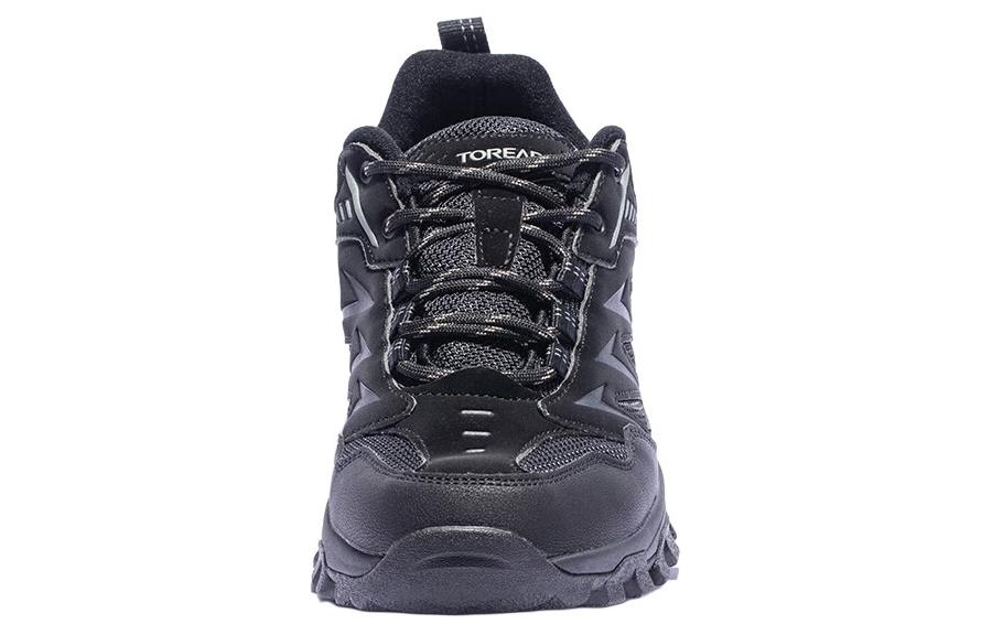 TOREAD Comfortable Slip Resistant Abrasion Resistant Support Low top Hiking Shoes Men’s Black