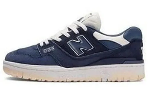 New Balance NB 550 Leather Low top Vintage Basketball Shoes Men's Dark Blue