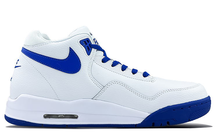 Nike Flight Legacy Mid top Vintage Basketball Shoes Men’s White Blue