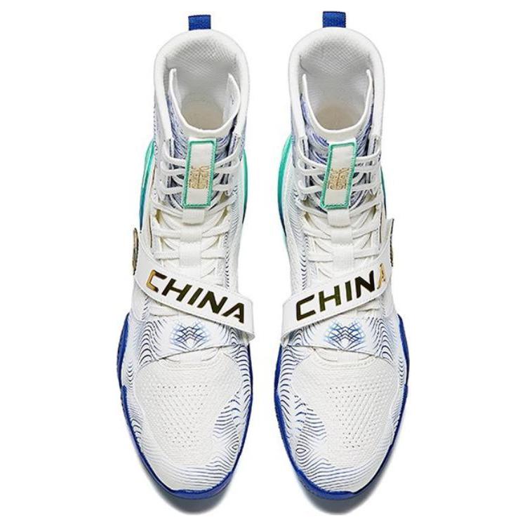Anta Thunderbolt High top Training Shoes Unisex White Blue