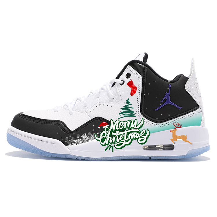 Jordan Courtside 23 Slip Resistant Abrasion Resistant Mid top Vintage Basketball Shoes Women’s Black
