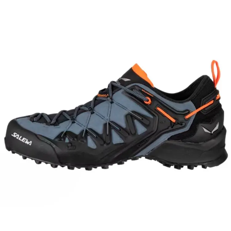 SALEWA WILDFIRE EDGE Abrasion Resistant Rebound Low top Hiking Shoes Men's Blue Black