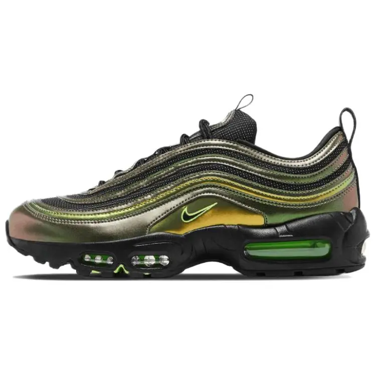 Nike x Division Street Air Max 95/97 Low-top Basketball Shoes Unisex Gold Black