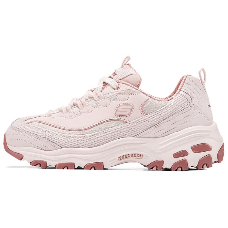 Женские кроссовки Skechers D'LITES 1.0 (розовые)