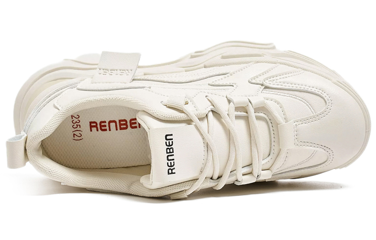 RENBEN Low top Chunky Sneakers Women's Beige