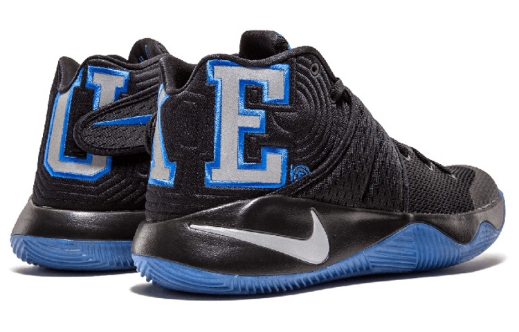 Мужские кроссовки Nike Kyrie 2 Duke баскетбольные (черные) — 黑/反光银/宝蓝 — фото 4