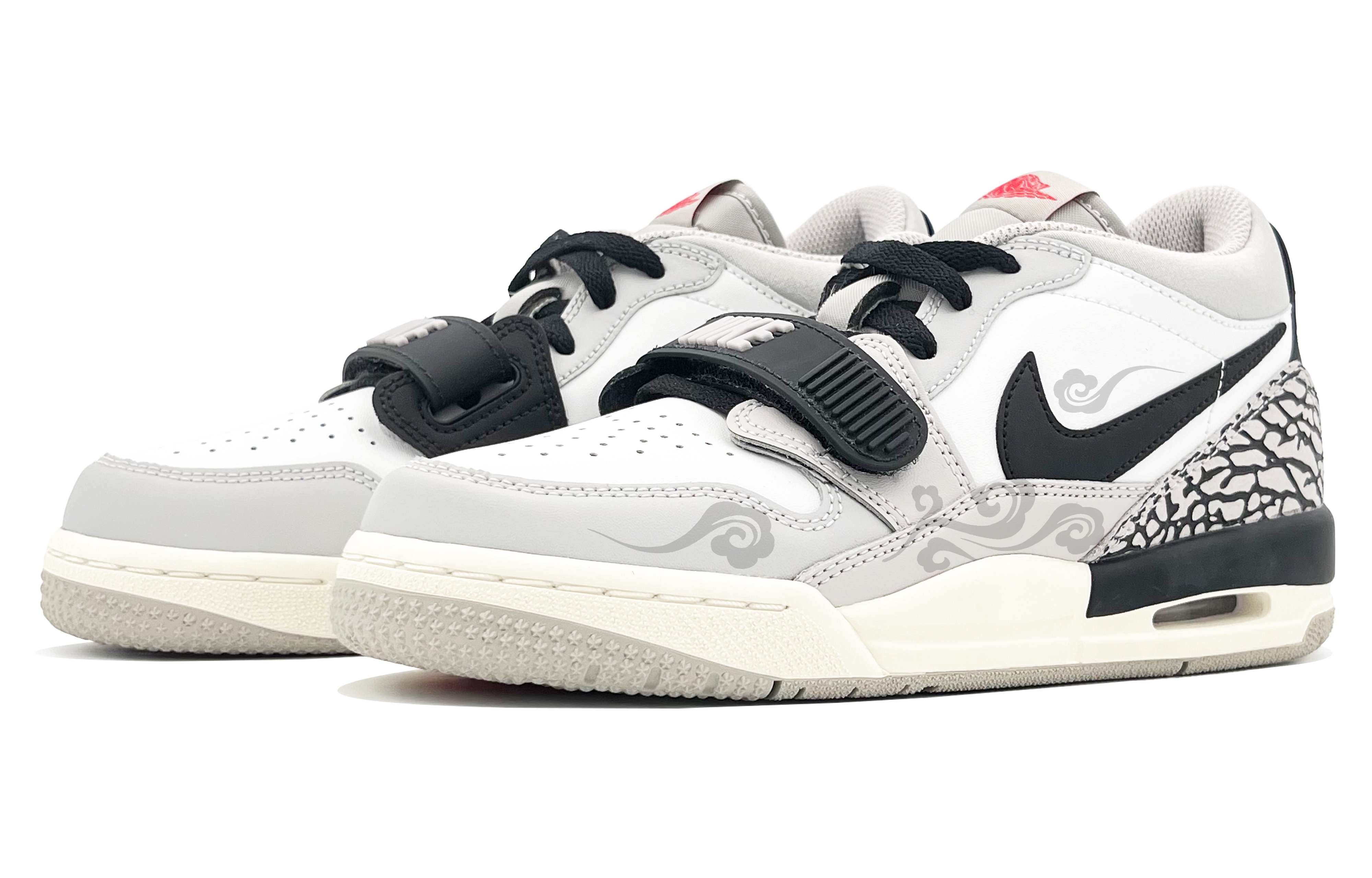 Jordan Legacy 312 Leather Cushioning Abrasion Resistant Cushioning, Wear Resistant Low top Vintage Basketball Shoes GS