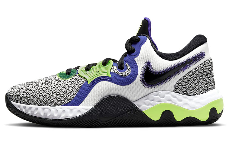 Мужские кроссовки Nike Renew Elevate 2 (черно-зелено-фиолетовые)