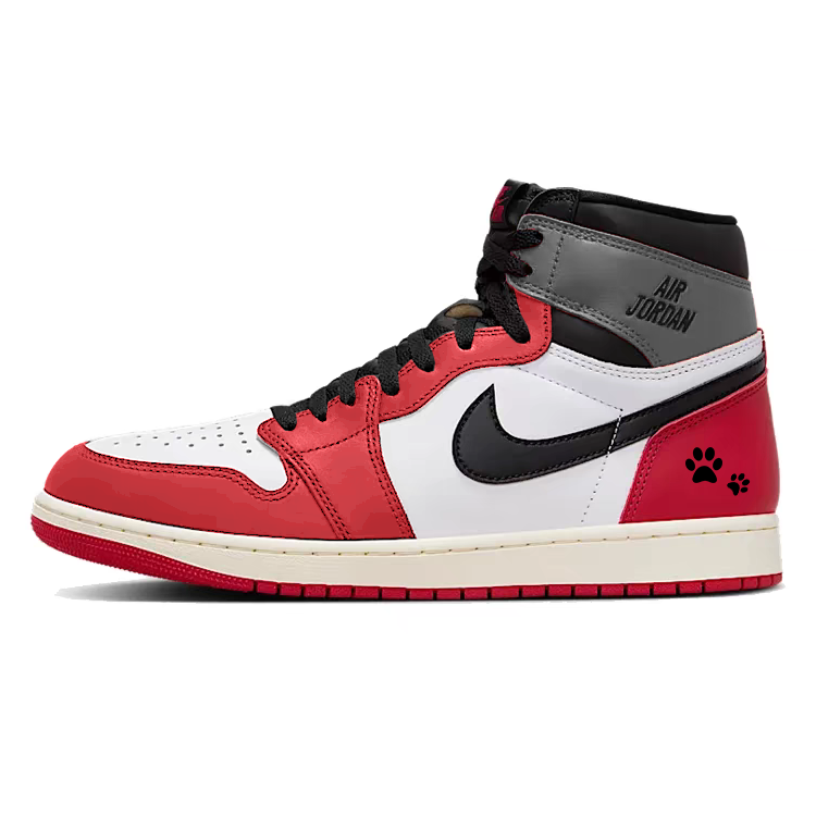 Jordan Air Jordan 1 Cushioning Slip Resistant High top Vintage Basketball Shoes Men’s Red
