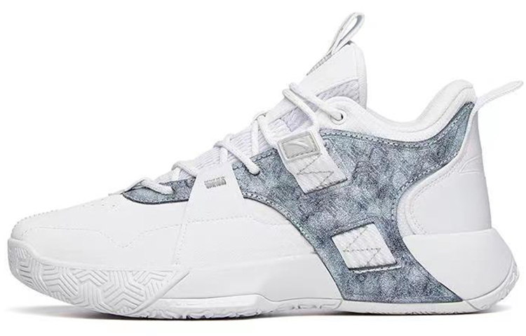 Anta Speedy 2 Comfortable Textile, Synthetic Leather Slip Resistant Abrasion Resistant Mid top Vintage Basketball Shoes