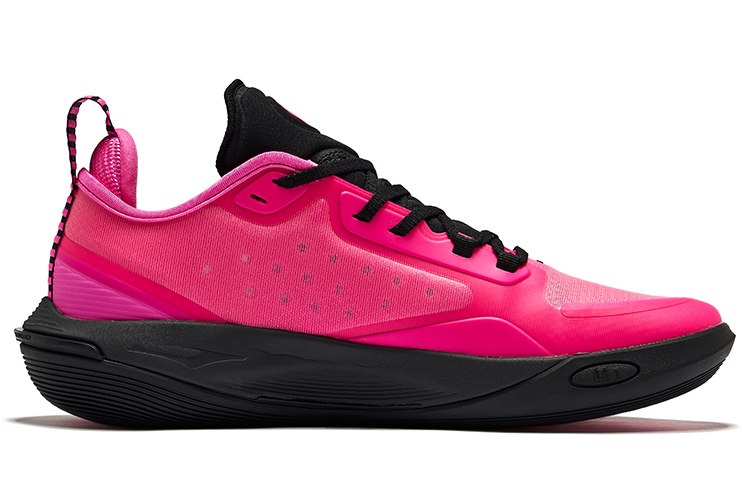 Erke Hunting Cushioning Slip Resistant Low top Basketball Shoes Men’s Numbers Pink/Black