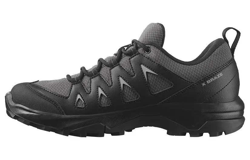 SALOMON X Braze Gtx W Fabric Comfortable Slip Resistant Abrasion Resistant Low top Outdoor Shoes Women's Black