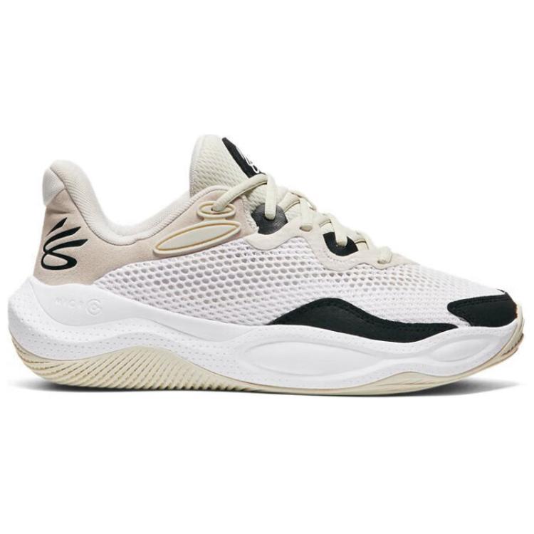Under Armour Abrasion Resistant Low top Basketball Shoes Men’s Ecru