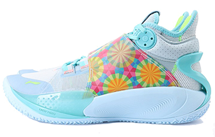 Li Ning SONIC 9 Textile, Synthetic Leather, TPU Cushioning Slip Resistant Abrasion Resistant Coverage Support Mid top