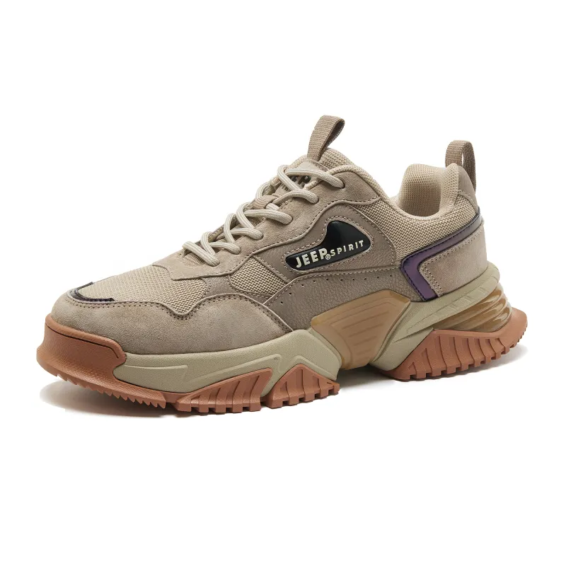 JEEP SPIRIT Low top Chunky Sneakers Men's Natural Deer
