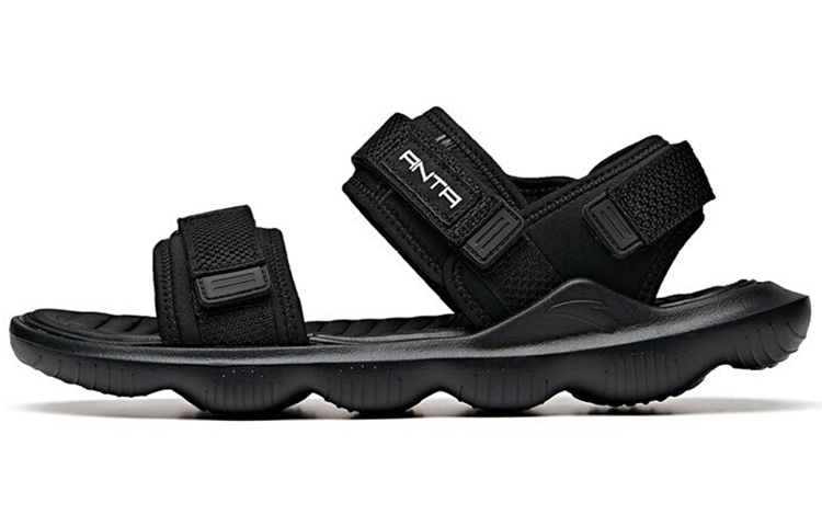 Anta Life Collection Beach Sandals Men's Black