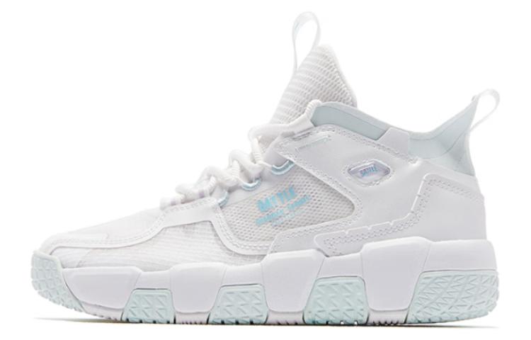 QIAODAN Comfortable Breathable, Slip Resistant, And Abrasion Resistant Low top Basketball Shoes Women’s White Green