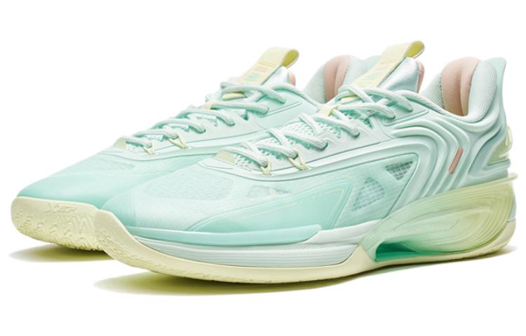 XTEP 7SE Cushioning Slip Resistant Abrasion Resistant Low top Basketball Shoes Men’s Foam Green