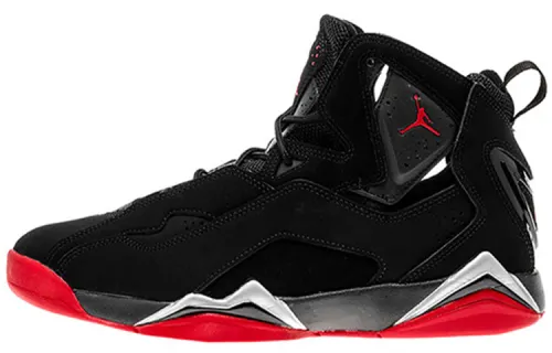 Jordan True Flight True Flight Enhanced Version High Top Retro Basketball Shoes Men's Black Red