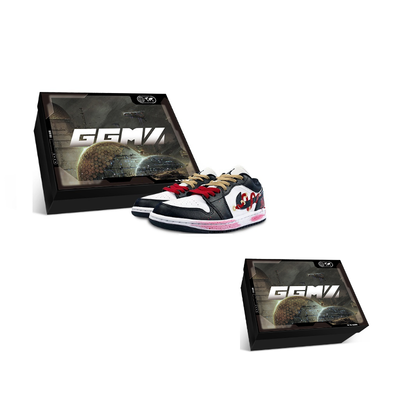 Jordan Air Jordan 1 Slip Resistant Low top Vintage Unisex Black White Red