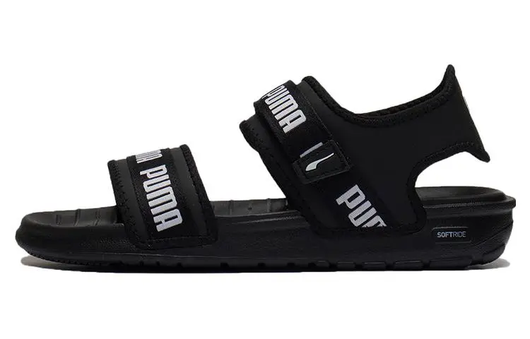 PUMA Softride Slide 'Wordmark Black White' Women's