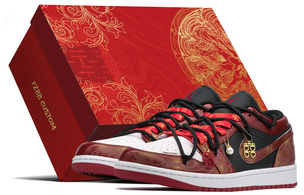 Jordan Air Jordan 1 Low top Vintage Basketball Shoes Men’s Red Black
