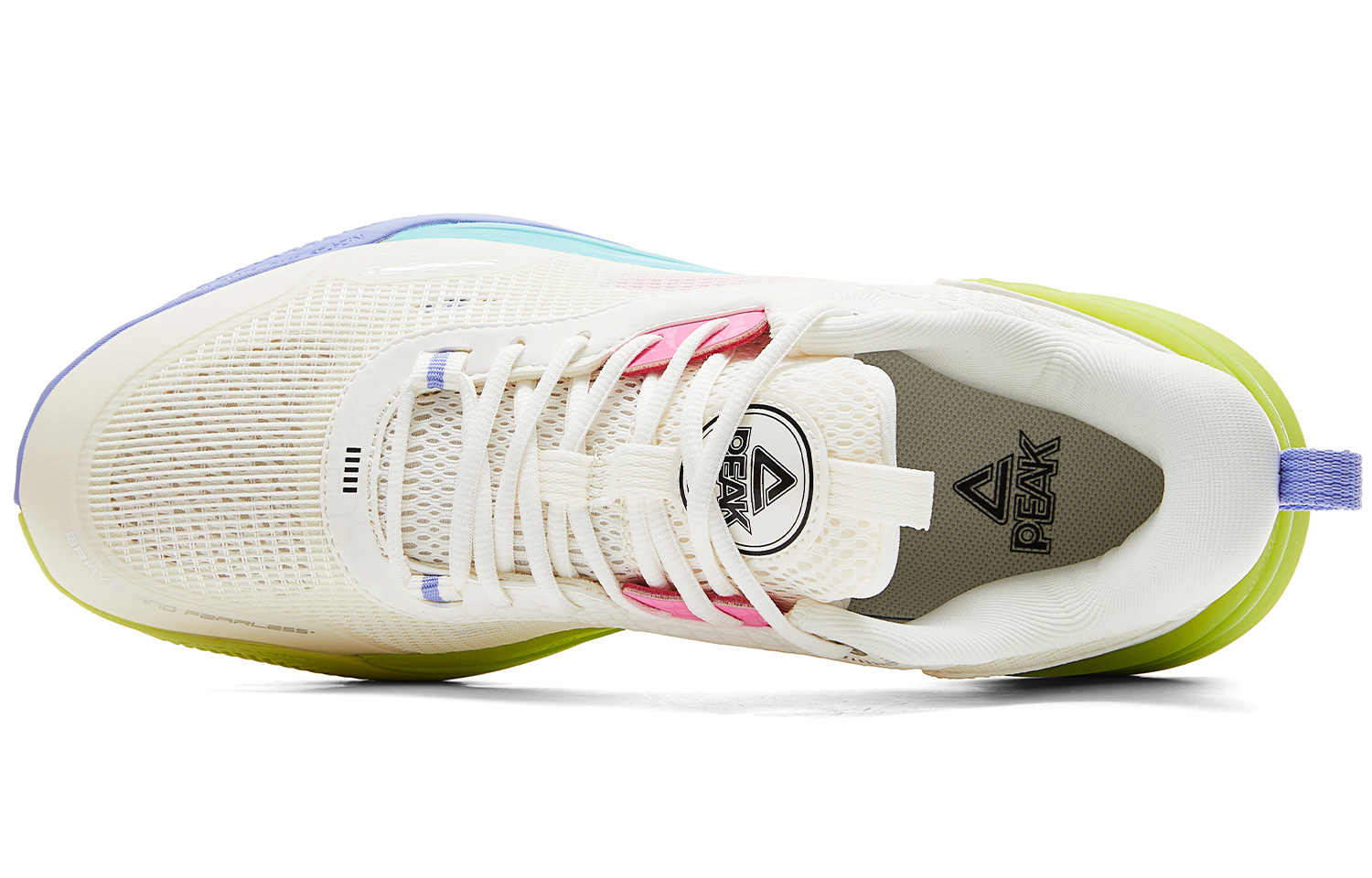 PEAK Rogue 2.0 Basketball Shoes Men’s Low Top White Green Purple