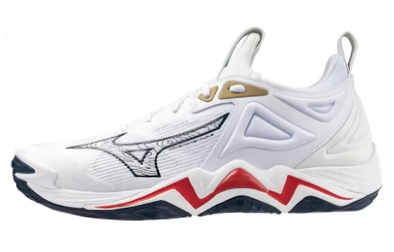 Mizuno Wave Momentum 3 'White Dress Blue Chinese Red'