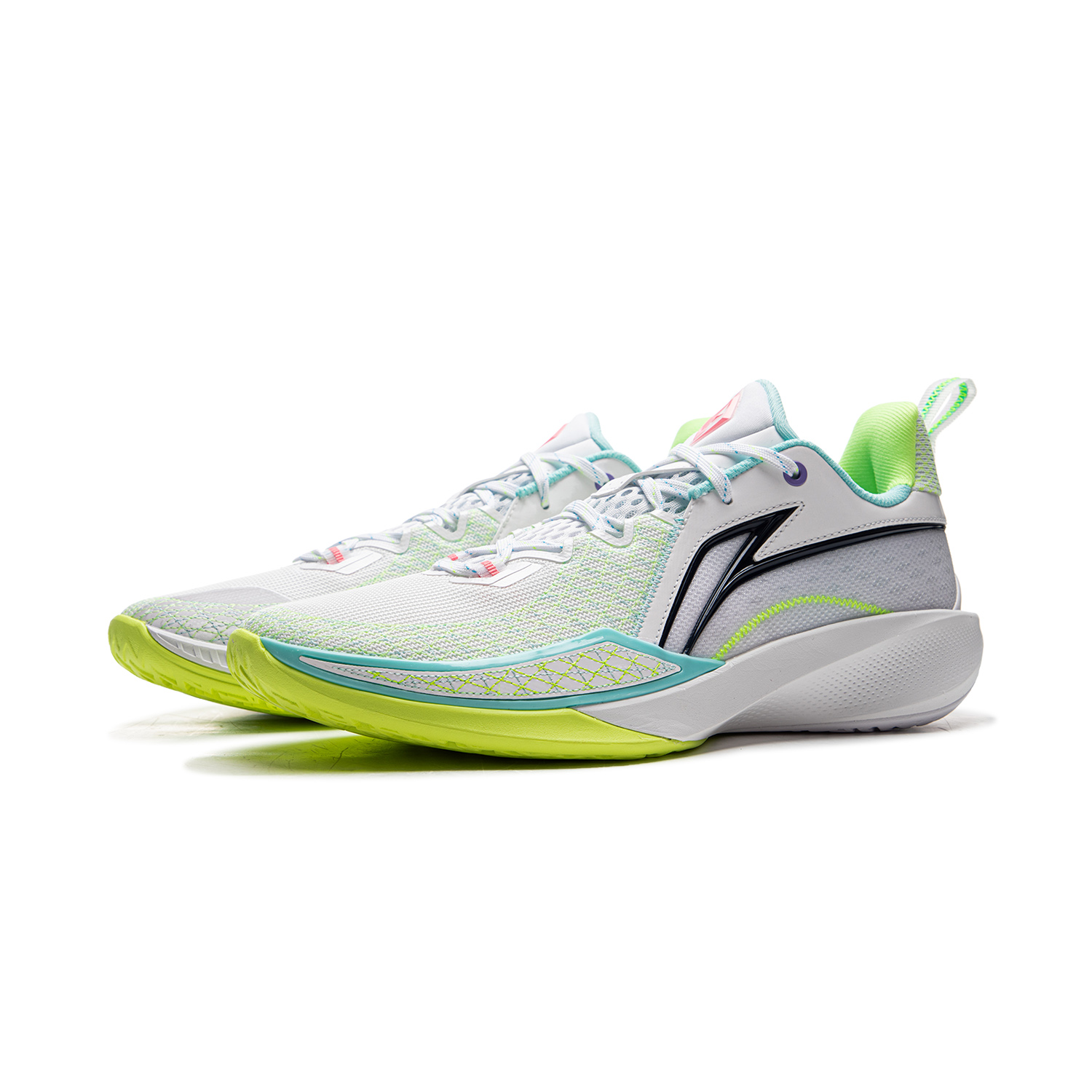 Li Ning Speed 2 Cushioning Slip Resistant Breathable Rebound Low top Basketball Shoes Men’s Standard White